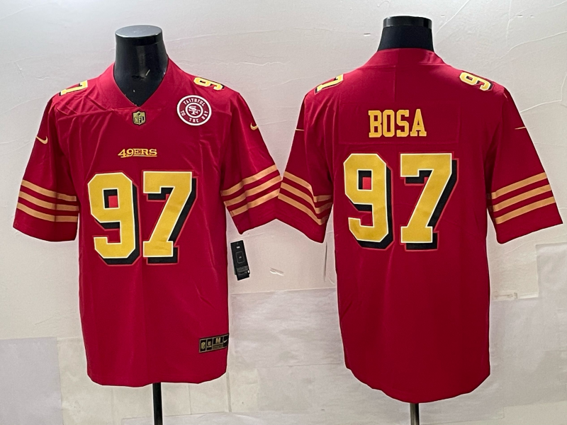 Men San Francisco 49ers 97 Bosa Red Nike Limited NFL 2025 Jersey 003